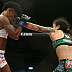 Angela Hill (blue glove tape) vs. Livia Renata Souza