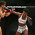 Angela Hill (blue glove tape) vs. Livia Renata Souza