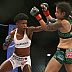 Angela Hill (blue glove tape) vs. Livia Renata Souza