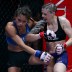 Joanne Calderwood (red glove tape) vs. Norma Rueda Center