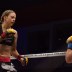 Joanne Calderwood (red glove tape) vs. Sally Krumdiack