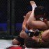 Raquel Pennington (blue glove tape) vs. Sarah Moras