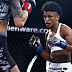 Angela Hill (blue glove tape) vs. Stephanie Eggink